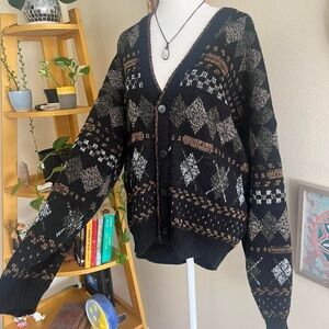 chunky knit cardigan ☕️